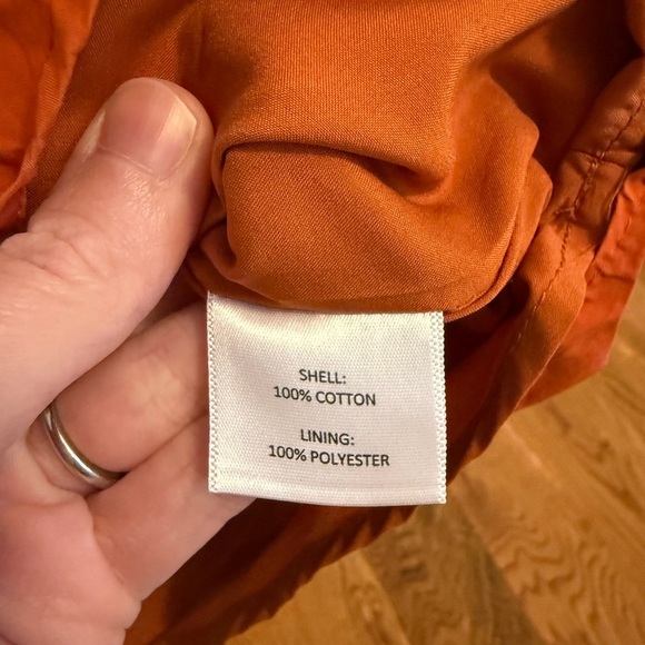 Anna Cate Abigail Puff Sleeve Blouse in Sienna Burnt Orange Medium STAIN - Picture 6 of 11